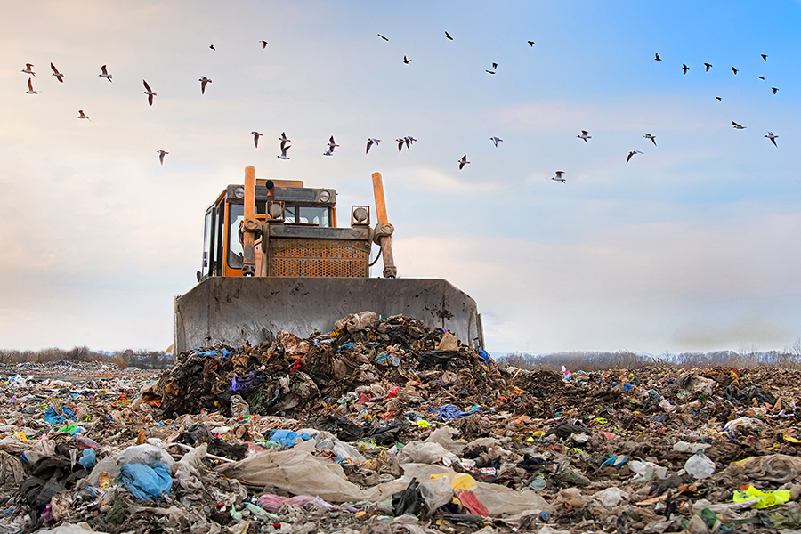 landfill without office furniture